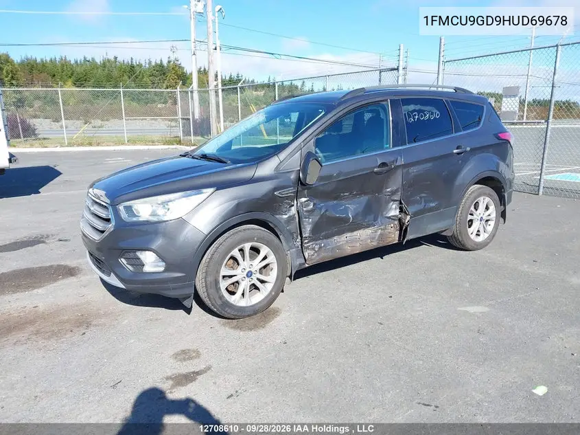 2017 FORD ESCAPE VIN 1FMCU9GD9HUD69678 — фото 2
