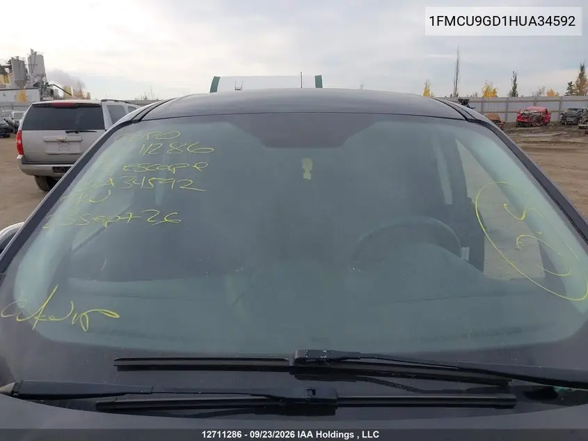 2017 FORD ESCAPE VIN 1FMCU9GD1HUA34592 — фото 15