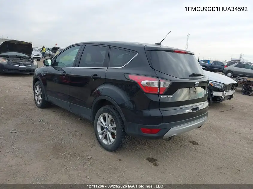 2017 FORD ESCAPE VIN 1FMCU9GD1HUA34592 — фото 3