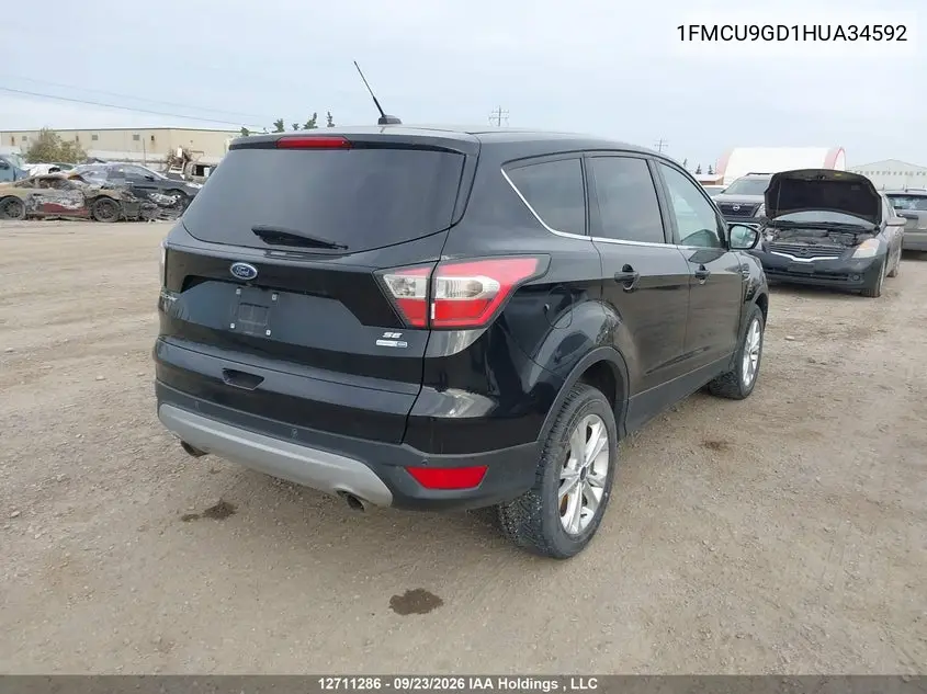 2017 FORD ESCAPE VIN 1FMCU9GD1HUA34592 — фото 4