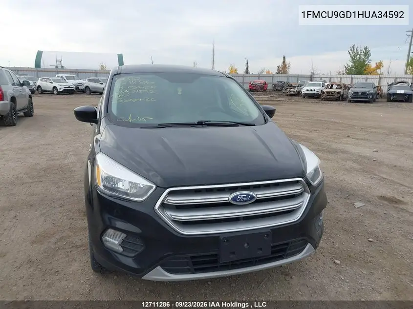 2017 FORD ESCAPE VIN 1FMCU9GD1HUA34592 — фото 6