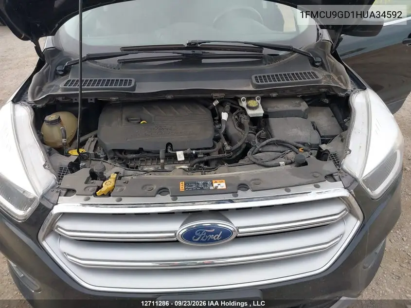 2017 FORD ESCAPE VIN 1FMCU9GD1HUA34592 — фото 9