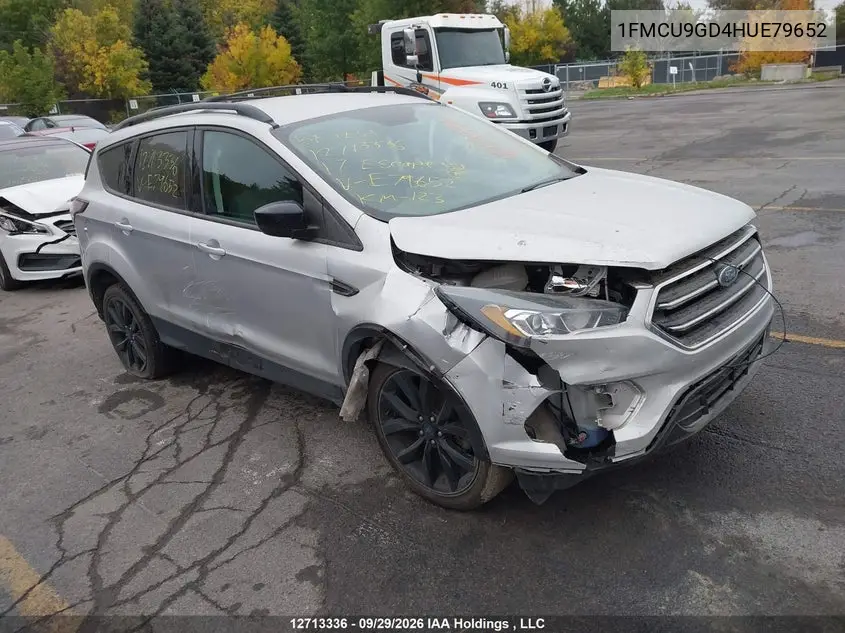 FORD ESCAPE 2017, VIN 1FMCU9GD4HUE79652