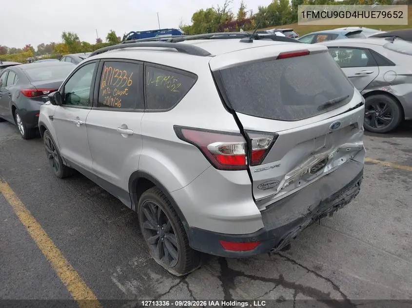 2017 FORD ESCAPE VIN 1FMCU9GD4HUE79652 — фото 3