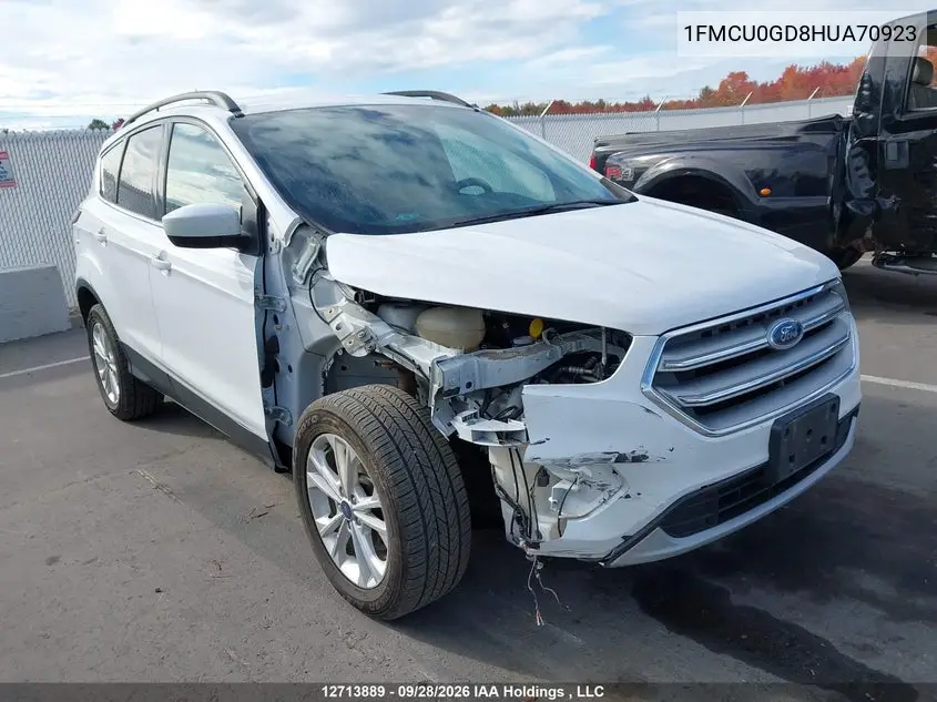 FORD ESCAPE 2017, VIN 1FMCU0GD8HUA70923