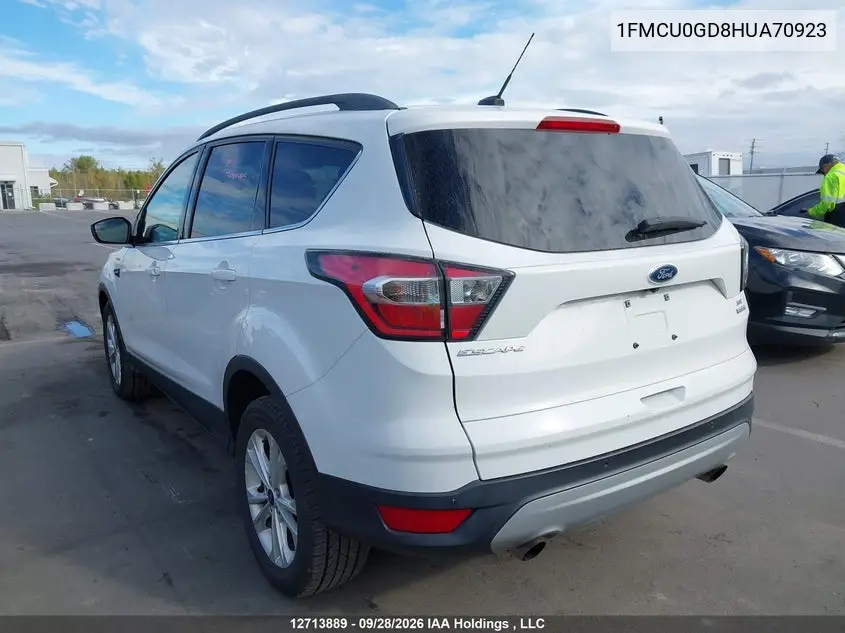 2017 FORD ESCAPE VIN 1FMCU0GD8HUA70923 — фото 3