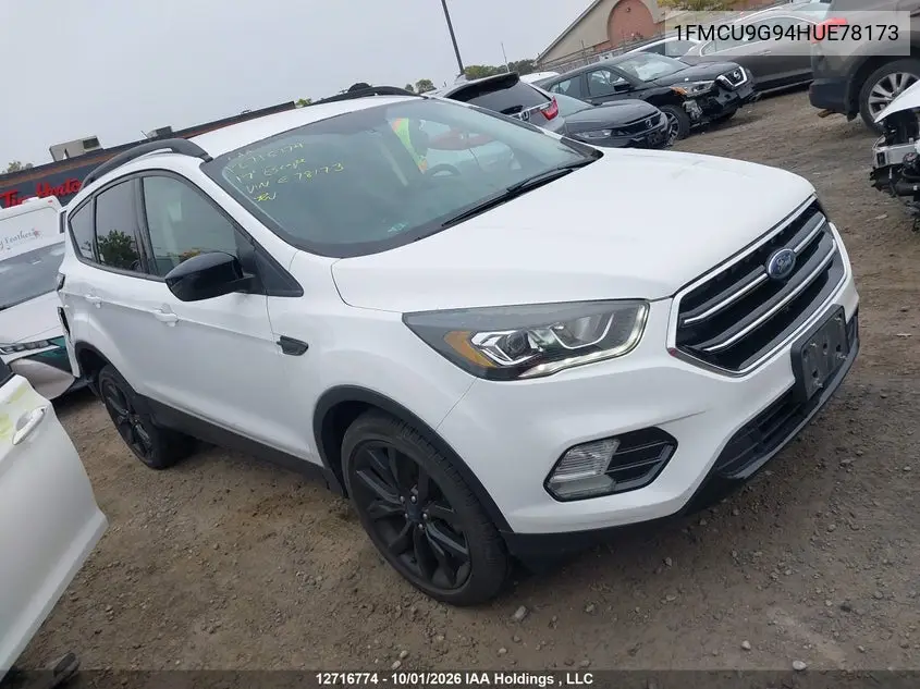 FORD ESCAPE 2017, VIN 1FMCU9G94HUE78173