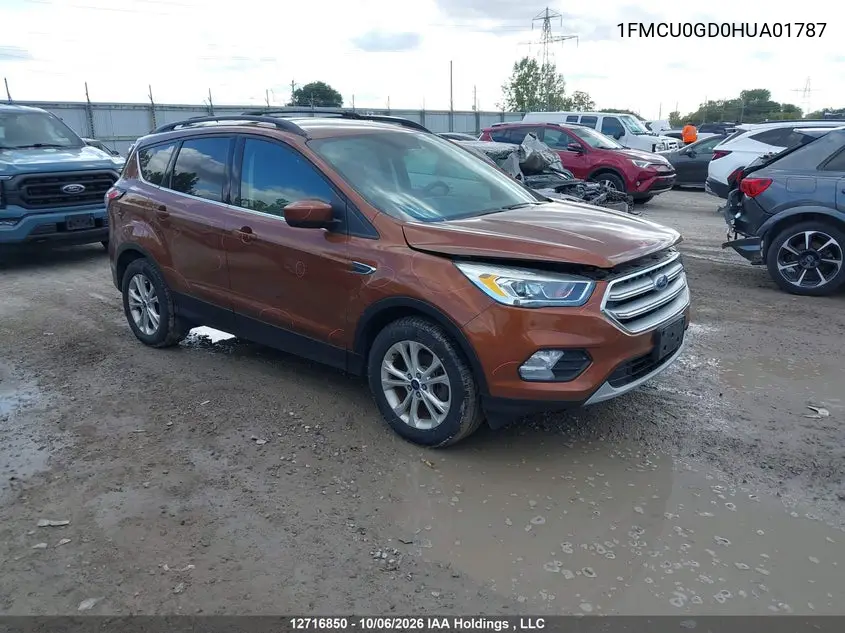 FORD ESCAPE 2017, VIN 1FMCU0GD0HUA01787