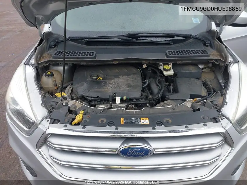 2017 FORD ESCAPE VIN 1FMCU9GD0HUE98859 — фото 10