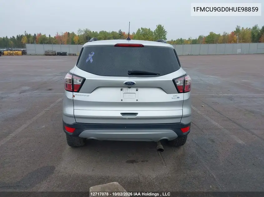 2017 FORD ESCAPE VIN 1FMCU9GD0HUE98859 — фото 16
