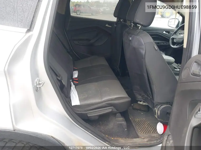 2017 FORD ESCAPE VIN 1FMCU9GD0HUE98859 — фото 8