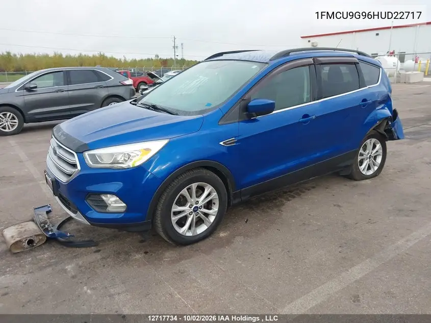 2017 FORD ESCAPE VIN 1FMCU9G96HUD22717 — фото 2