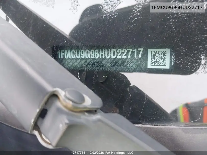 2017 FORD ESCAPE VIN 1FMCU9G96HUD22717 — фото 20
