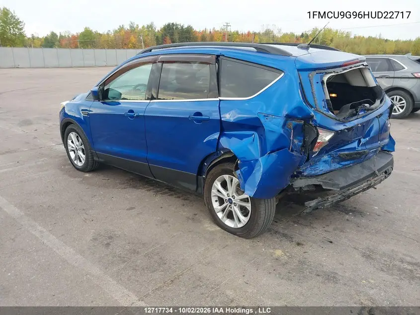 2017 FORD ESCAPE VIN 1FMCU9G96HUD22717 — фото 3
