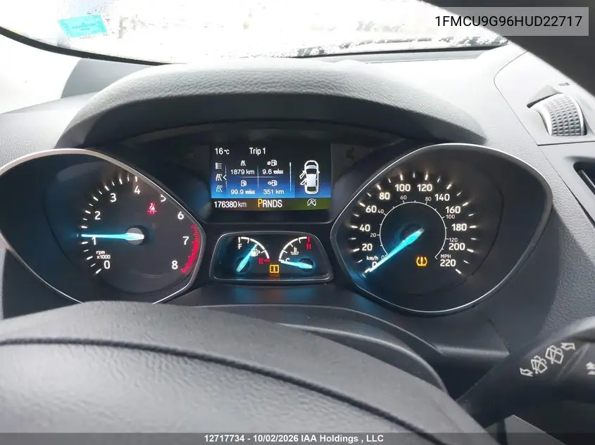 2017 FORD ESCAPE VIN 1FMCU9G96HUD22717 — фото 7