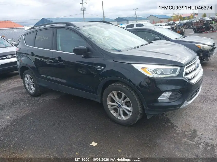 FORD ESCAPE 2017, VIN 1FMCU9G91HUD46374