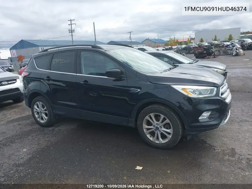 2017 FORD ESCAPE VIN 1FMCU9G91HUD46374 — фото 13