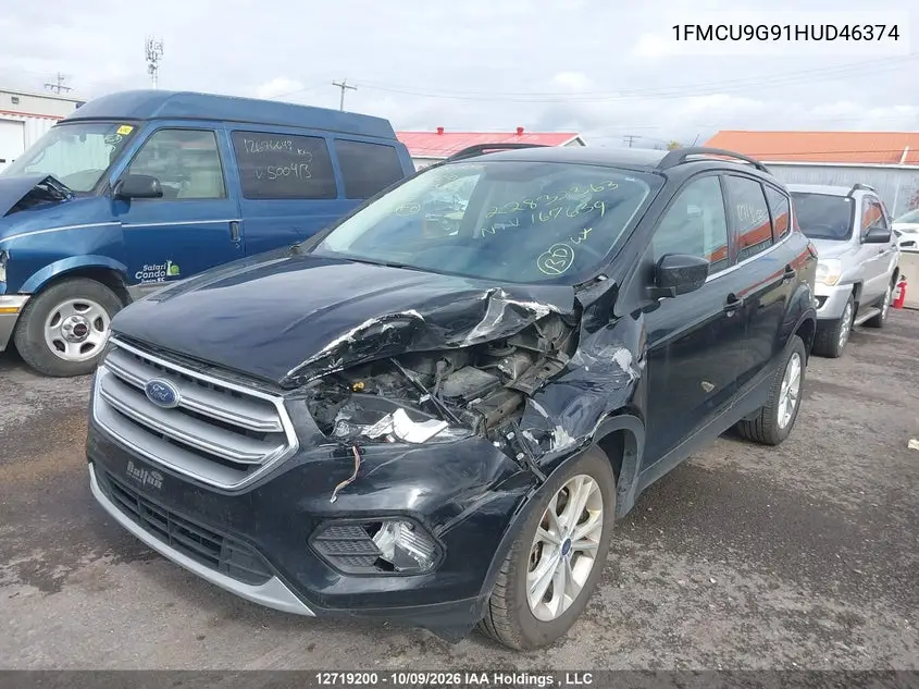 2017 FORD ESCAPE VIN 1FMCU9G91HUD46374 — фото 6