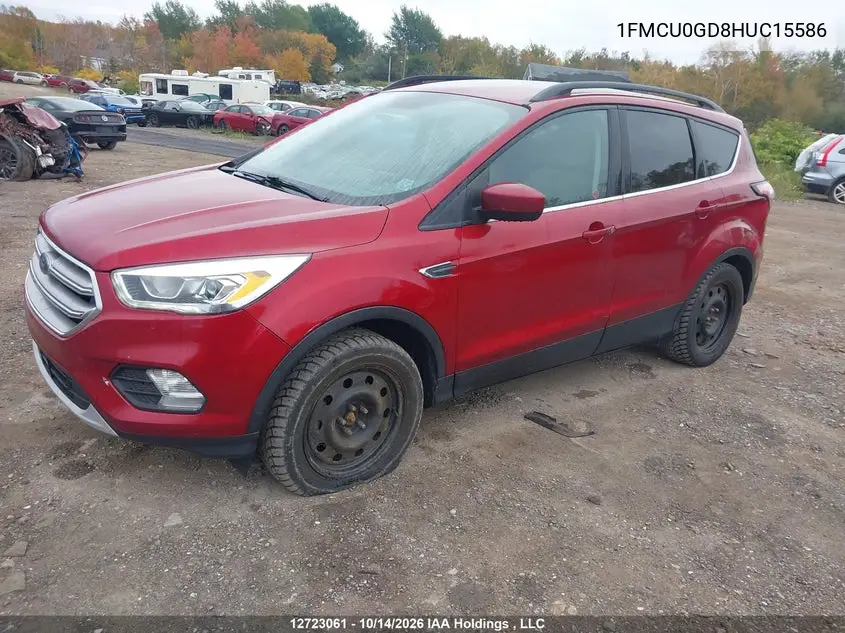 2017 FORD ESCAPE VIN 1FMCU0GD8HUC15586 — фото 2