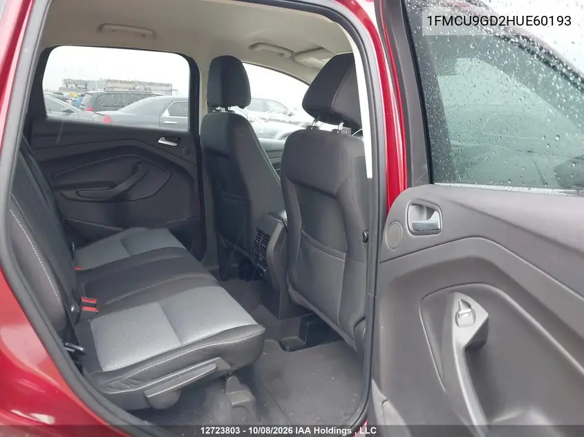 2017 FORD ESCAPE VIN 1FMCU9GD2HUE60193 — фото 8