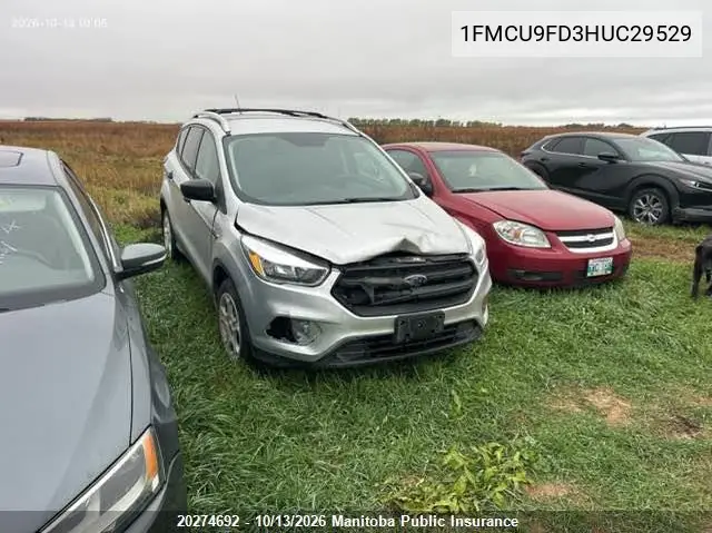 FORD ESCAPE 2017, VIN 1FMCU9FD3HUC29529
