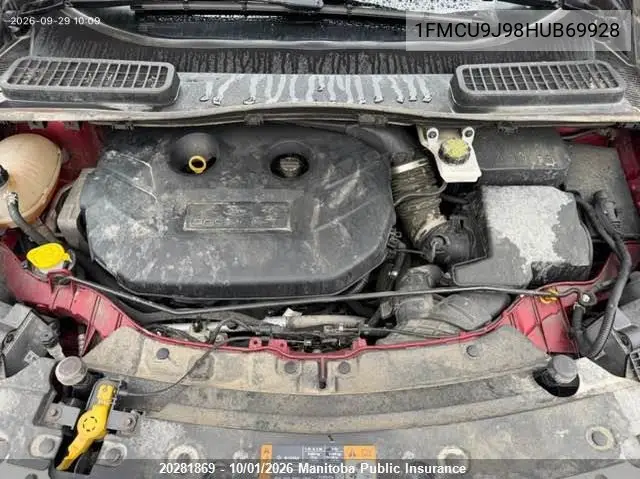 2017 FORD ESCAPE VIN 1FMCU9J98HUB69928 — фото 10