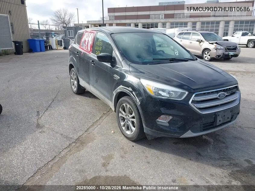 FORD ESCAPE 2017, VIN 1FMCU9GD7HUB10686