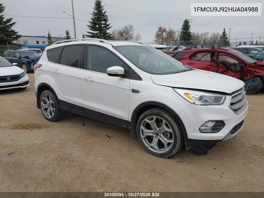 FORD ESCAPE 2017, VIN 1FMCU9J92HUA04988