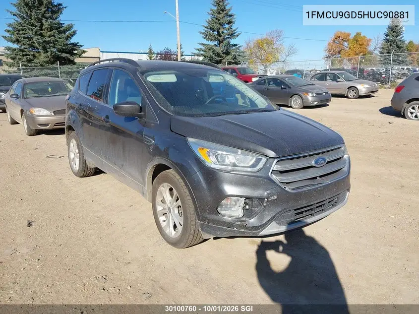 FORD ESCAPE 2017, VIN 1FMCU9GD5HUC90881