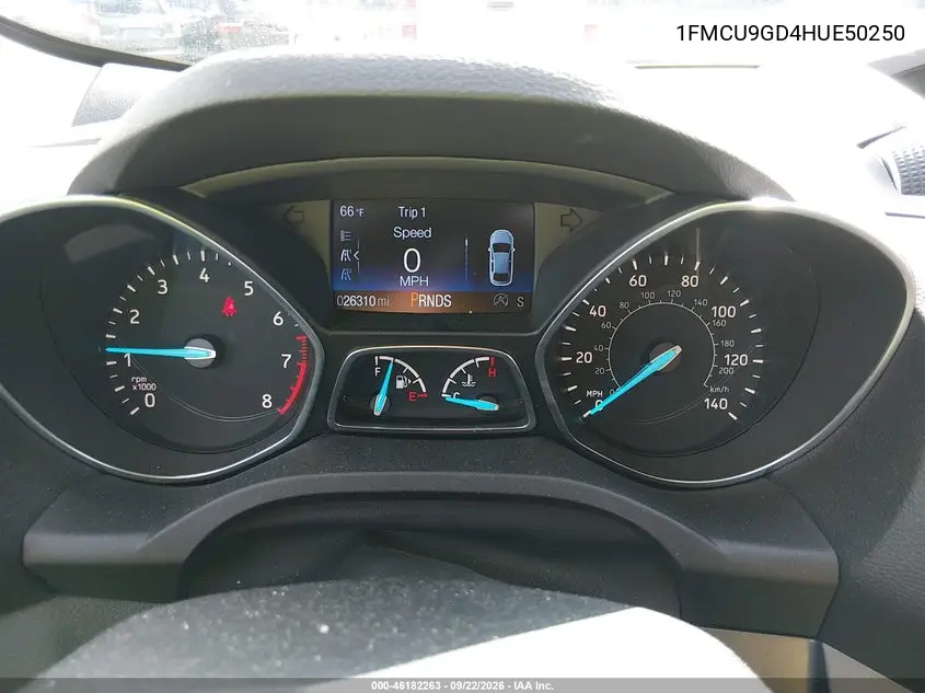 2017 FORD ESCAPE VIN 1FMCU9GD4HUE50250 — фото 8