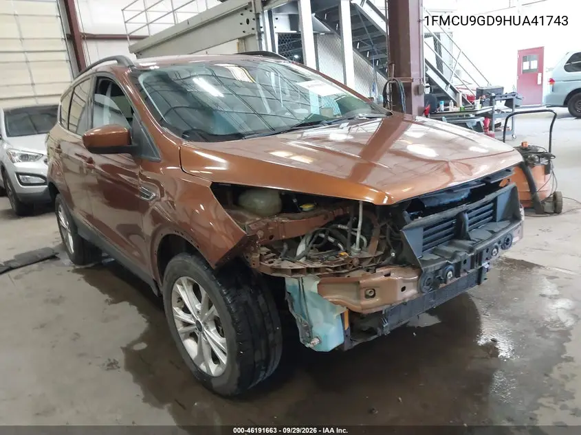 FORD ESCAPE 2017, VIN 1FMCU9GD9HUA41743