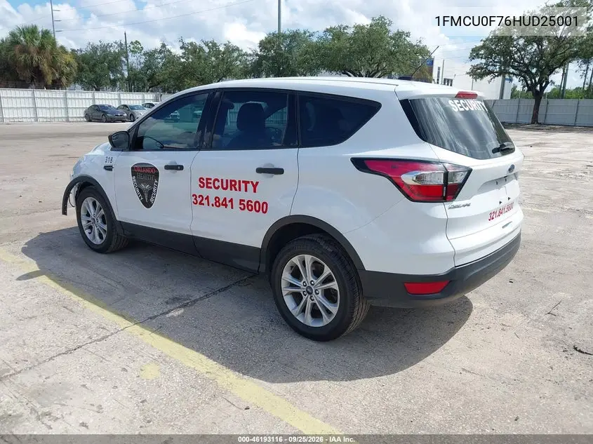 2017 FORD ESCAPE VIN 1FMCU0F76HUD25001 — фото 3