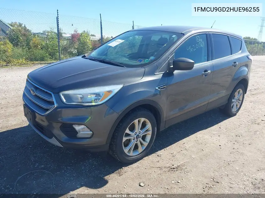 2017 FORD ESCAPE VIN 1FMCU9GD2HUE96255 — фото 2