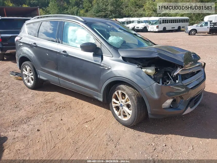 FORD ESCAPE 2017, VIN 1FMCU0GD5HUD81581