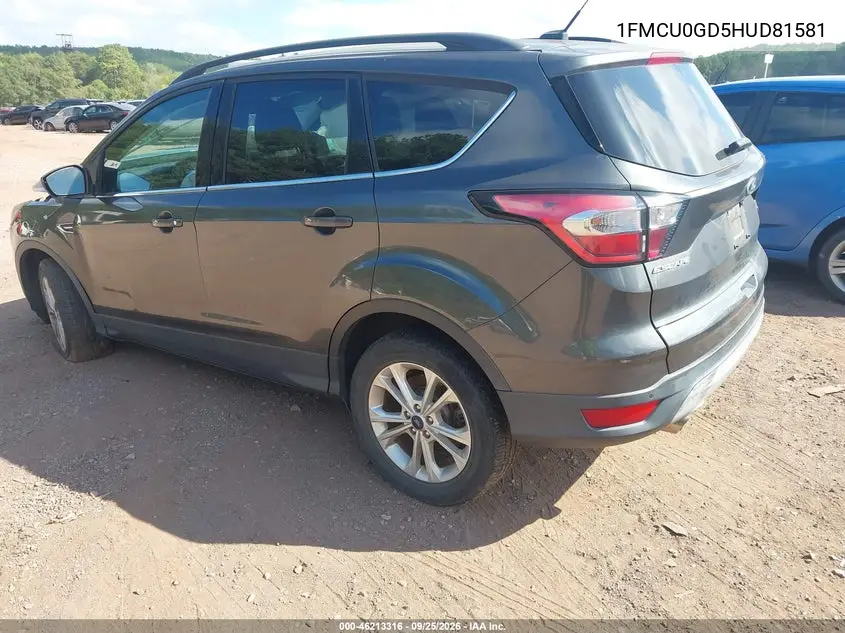 2017 FORD ESCAPE VIN 1FMCU0GD5HUD81581 — фото 3