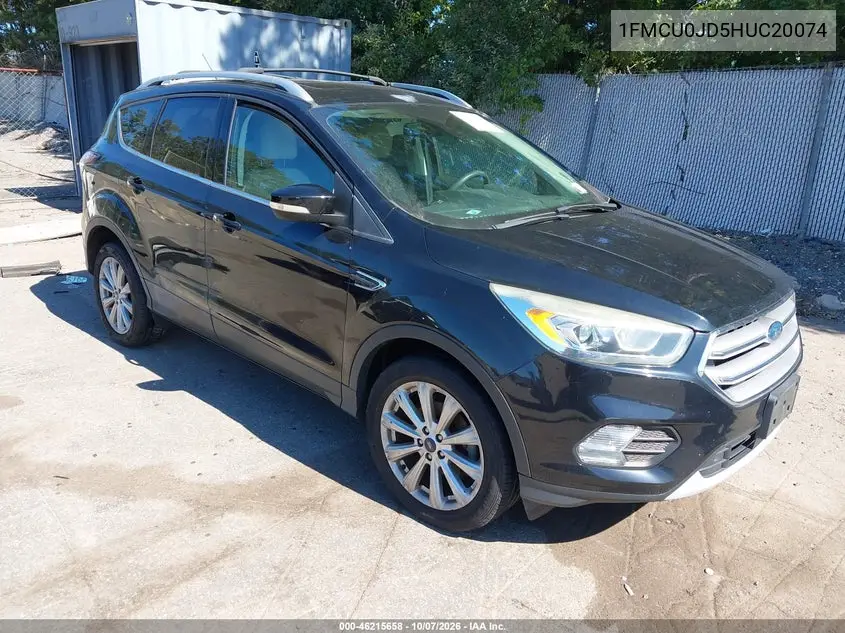 FORD ESCAPE 2017, VIN 1FMCU0JD5HUC20074