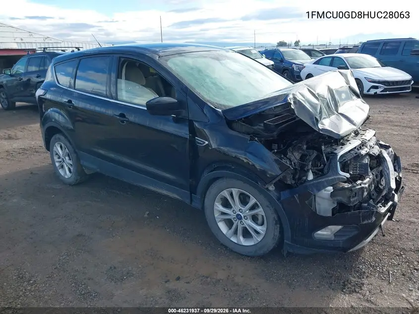 FORD ESCAPE 2017, VIN 1FMCU0GD8HUC28063