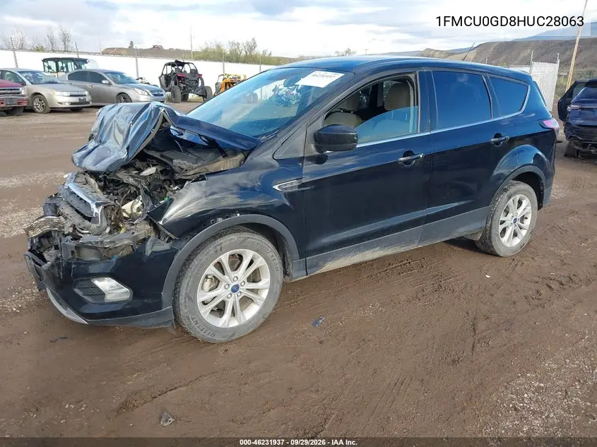 2017 FORD ESCAPE VIN 1FMCU0GD8HUC28063 — фото 2