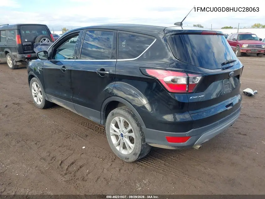2017 FORD ESCAPE VIN 1FMCU0GD8HUC28063 — фото 3