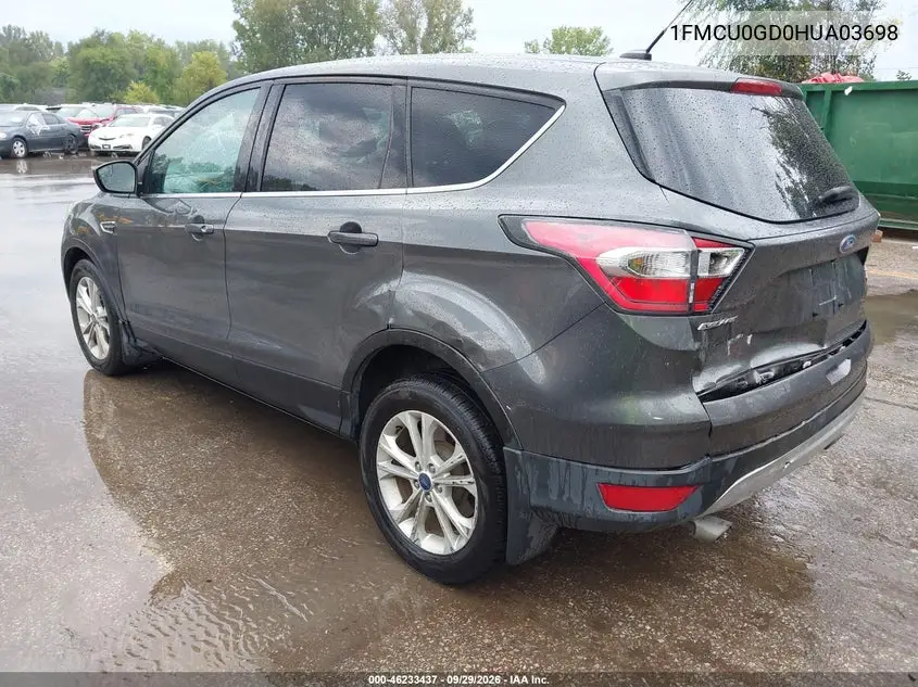 2017 FORD ESCAPE VIN 1FMCU0GD0HUA03698 — фото 3