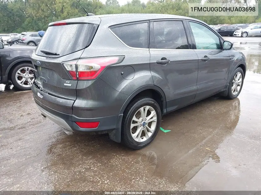 2017 FORD ESCAPE VIN 1FMCU0GD0HUA03698 — фото 4