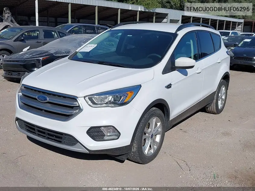 2017 FORD ESCAPE VIN 1FMCU0GD8HUF06296 — фото 2