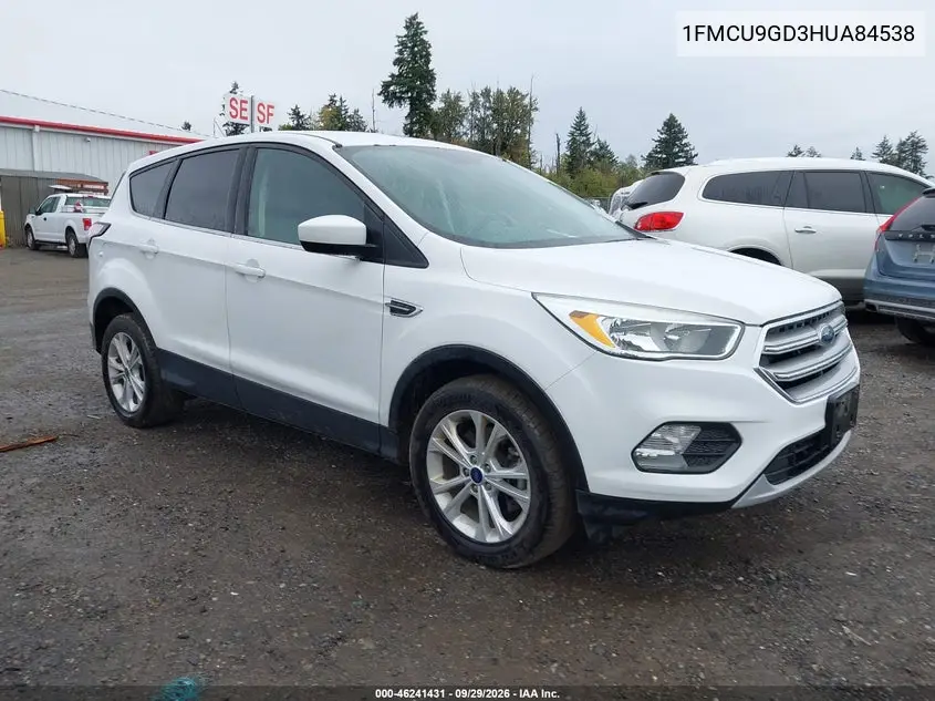 FORD ESCAPE 2017, VIN 1FMCU9GD3HUA84538