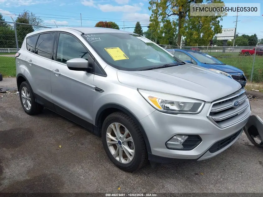 FORD ESCAPE 2017, VIN 1FMCU0GD5HUE05300