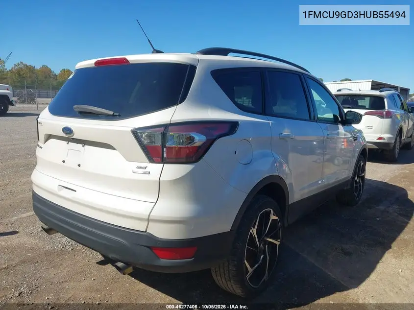 2017 FORD ESCAPE VIN 1FMCU9GD3HUB55494 — фото 4