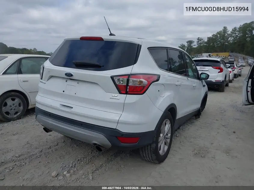 2017 FORD ESCAPE VIN 1FMCU0GD8HUD15994 — фото 4