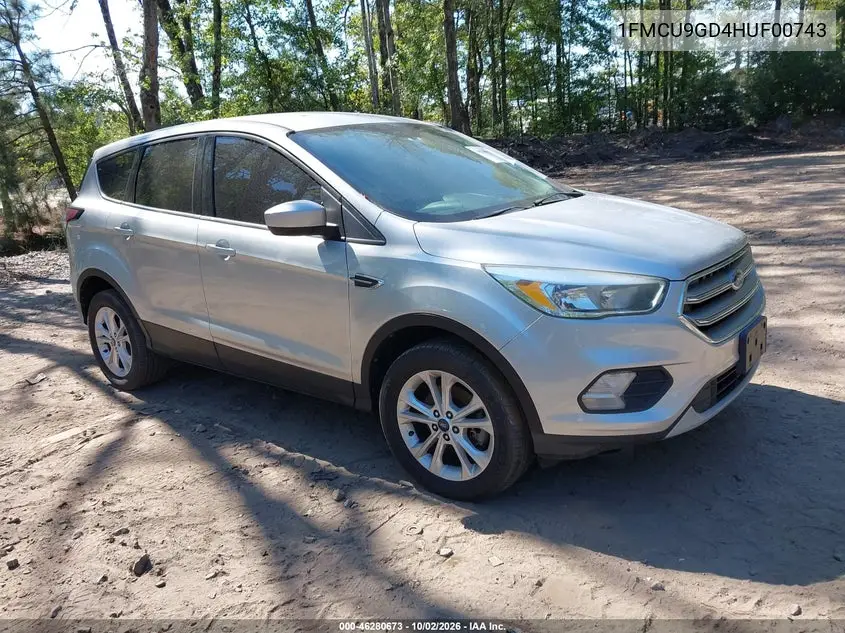 FORD ESCAPE 2017, VIN 1FMCU9GD4HUF00743