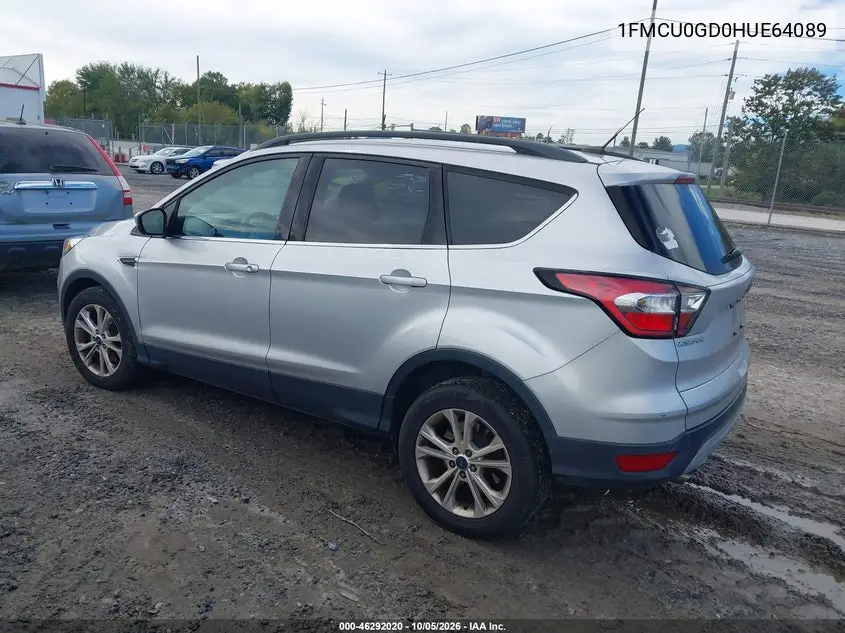 2017 FORD ESCAPE VIN 1FMCU0GD0HUE64089 — фото 3