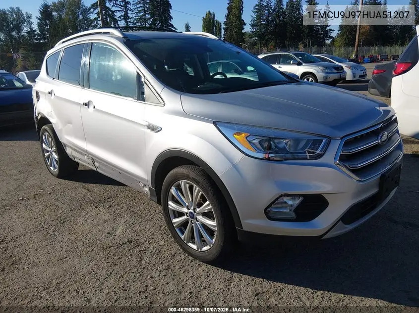 FORD ESCAPE 2017, VIN 1FMCU9J97HUA51207