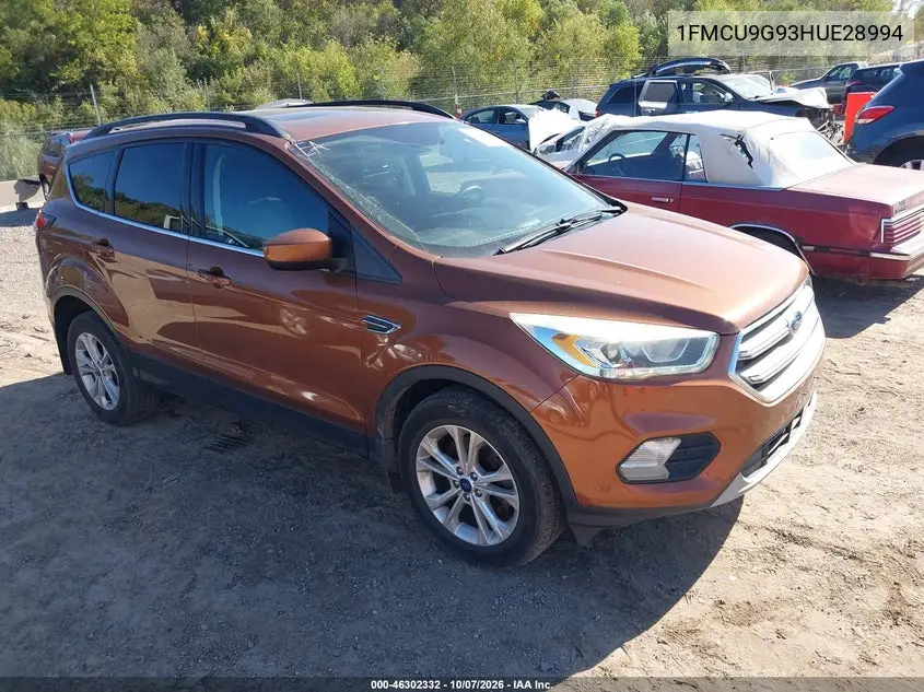 FORD ESCAPE 2017, VIN 1FMCU9G93HUE28994